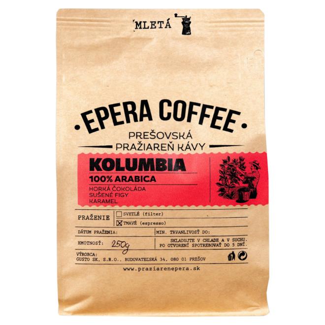 Káva Epera Coffee Kolumbia mletá 100% Arabica 250g
