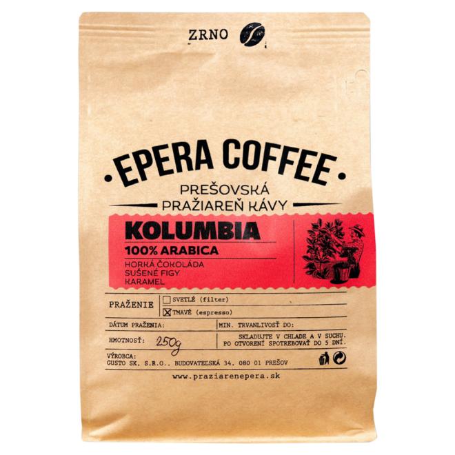 Káva Epera Coffee Kolumbia zrnková 100% Arabica 250g