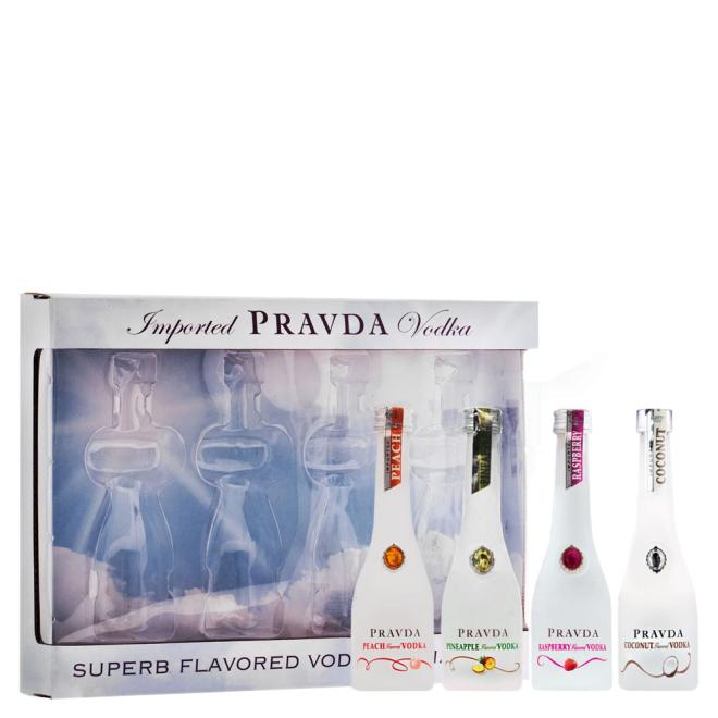 Pravda Vodka Sada MINI 4 x 0,05l 37,5% + kartón