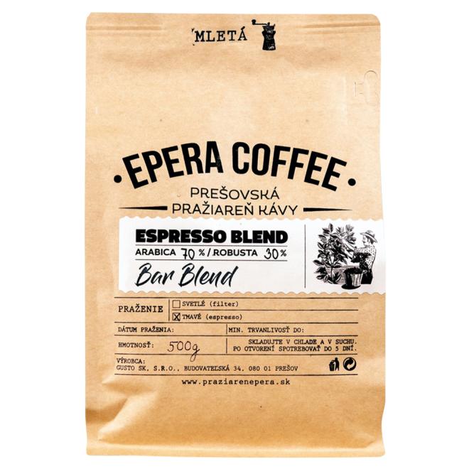 Káva Epera Coffee Espresso Bar Blend mletá 70/30 500g