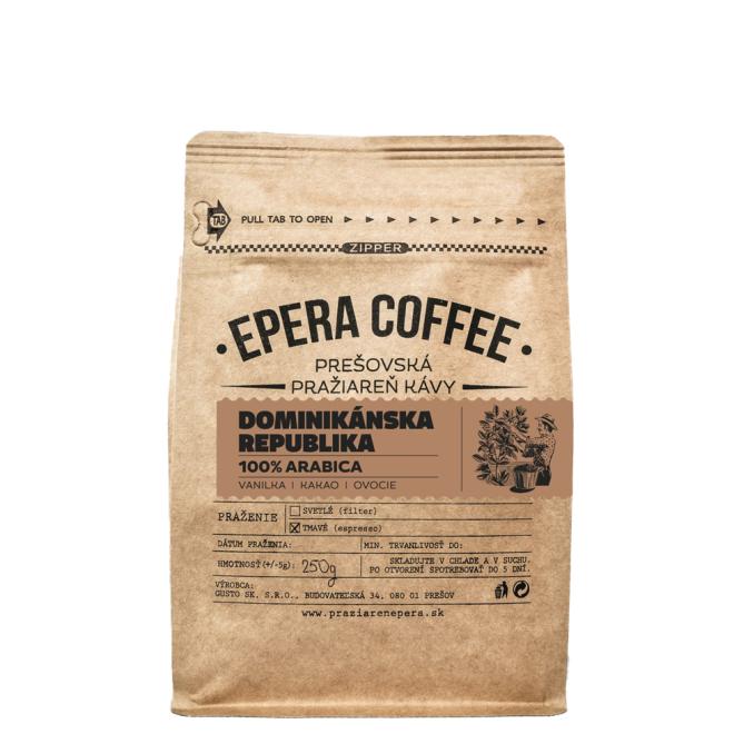Káva Epera Coffee Dominikánska Republika mletá 100% Arabica 250g