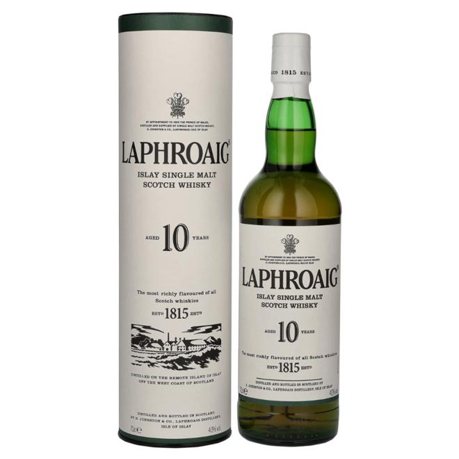 Laphroaig 10 Y.O. Single Malt 0,7l 40% + tuba