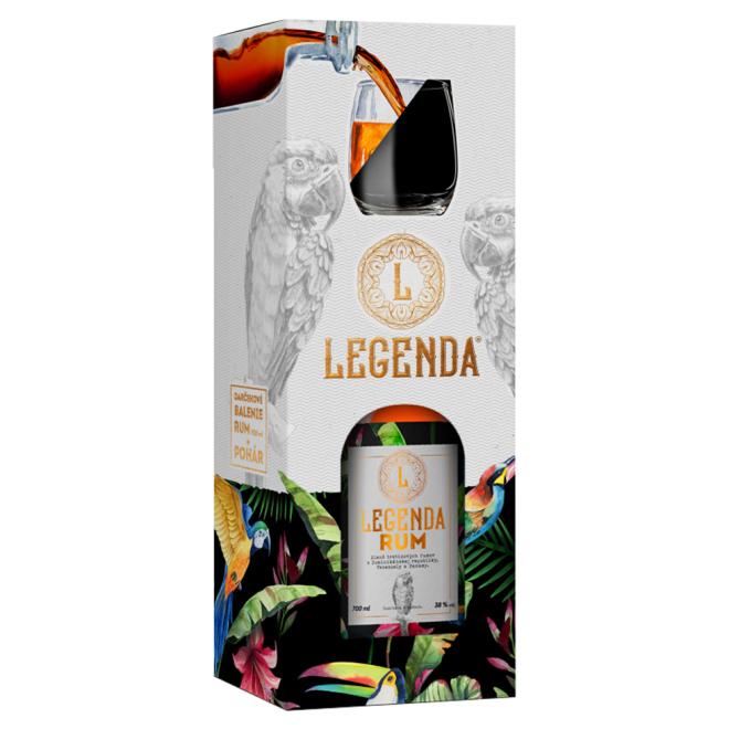 Marsen Legenda Rum 0,7l 38% + pohár v kartóne