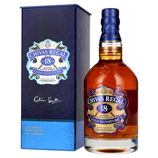 Chivas Regal 18 Y.O. Gold Signature 0,7l 40% + kazeta