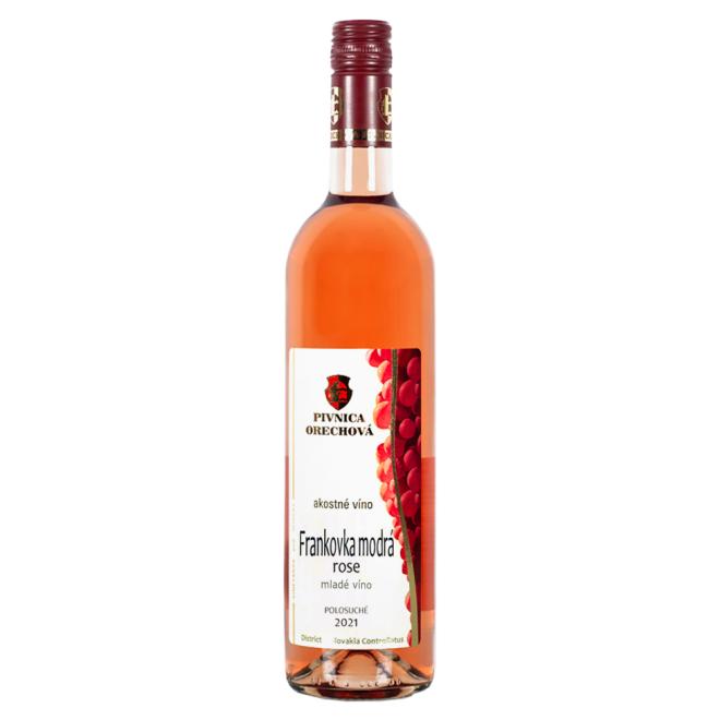 Pivnica Orechová Frankovka Modrá Rosé D.S.C. mladé víno 0,75l