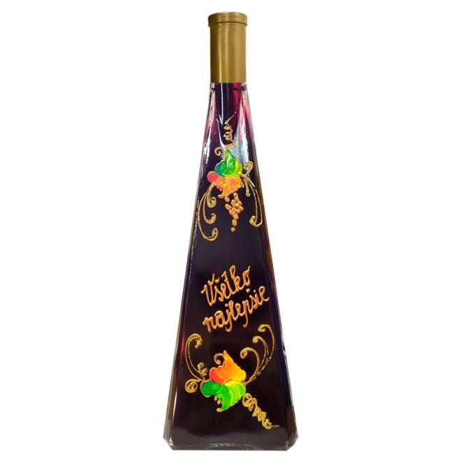 Víno Present Maľovaná fľaša Všetko najlepšie 0,5l Ihlan