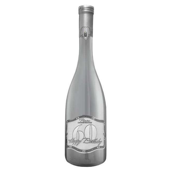 Goldvin Perfetta Happy Birthday "60" 0,75l (strieborná fľaša)