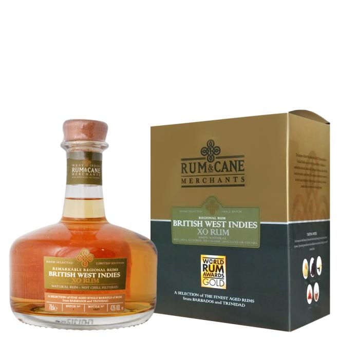 Rum & Cane British West Indies X.O. 0,7l 43% + kartón