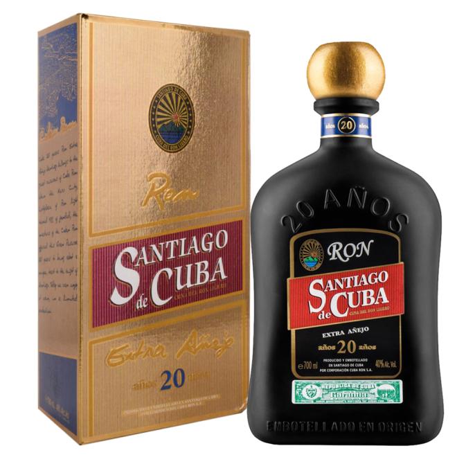 Santiago de Cuba Extra Añejo 20 Años 0,7l 40% + kartón