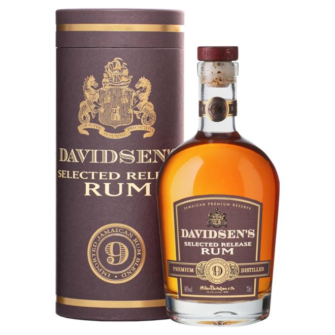Davidsen's Selected Release Rum 9 Y.O. 0,7l 40% + tuba