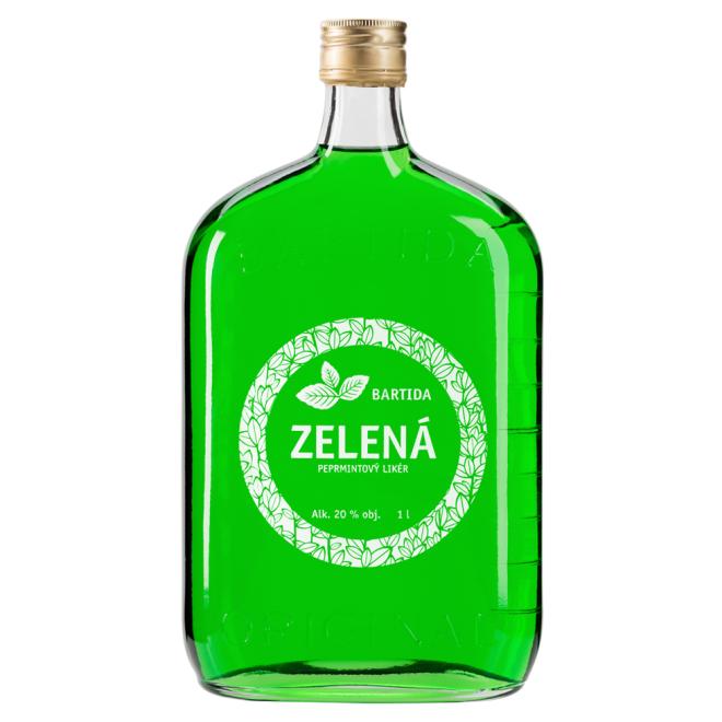 Bartida Zelená Peprmintový likér 1,0l 20%
