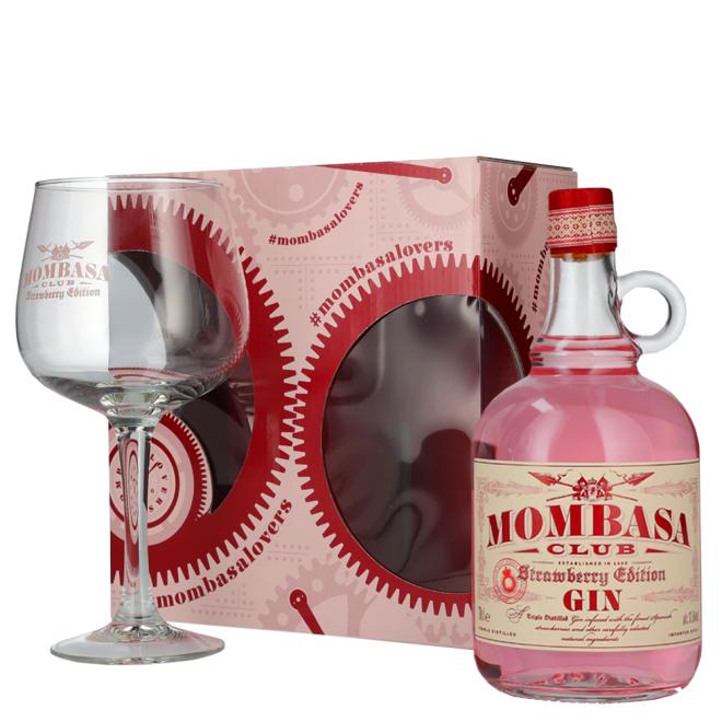 Mombasa Club Strawberry Edition 0,7l 37,5% + pohár v kartóne