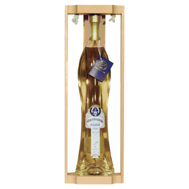 Prelika Staroslovanská Slivka Original 0,5l 38% + drevená kazeta