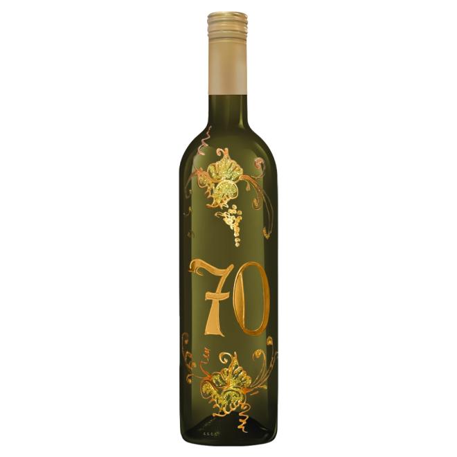 Víno Present Legera Maľovaná fľaša "70" 0,75l