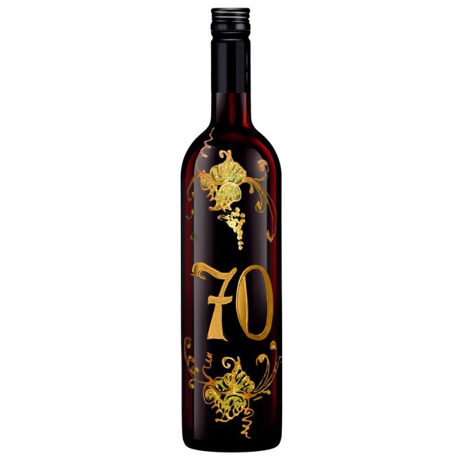Víno Present Legera Maľovaná fľaša "70" 0,75l