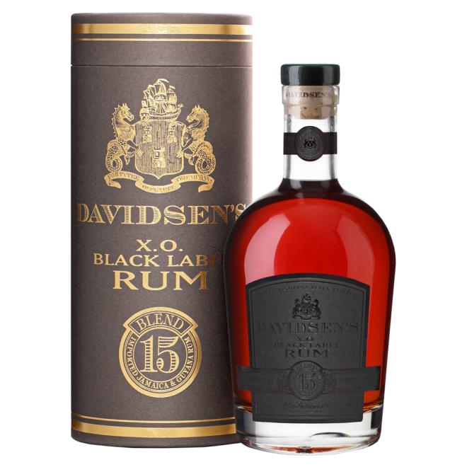 Davidsen's X.O. Black Label 0,7l 40% + tuba