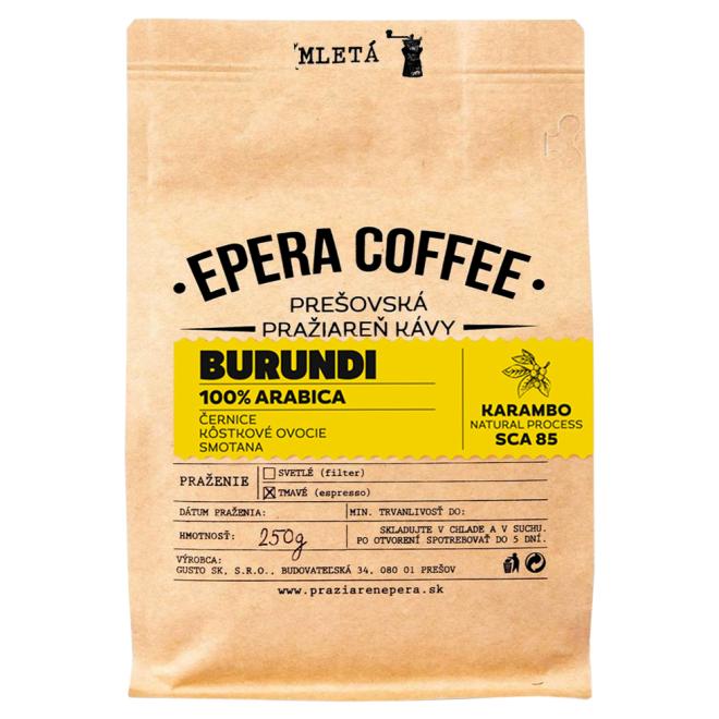 Káva Epera Coffee Burundi mletá 100% Arabica 250g