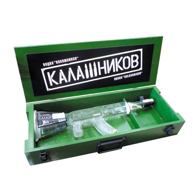 Kalashnikov Premium 5* 1,0l 40% + drevený box
