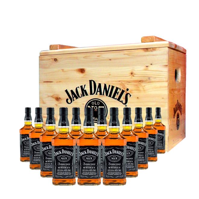 Jack Daniel's 12x1,0l 40% v drevenej truhle