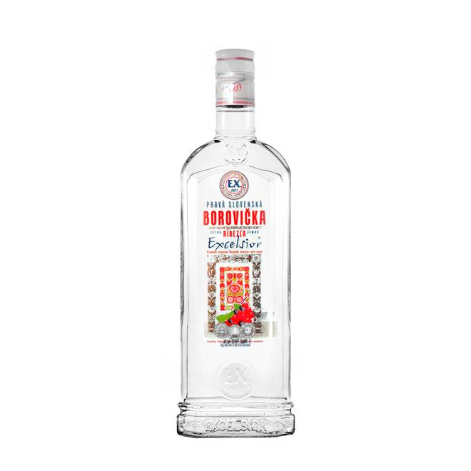 Prelika Borovička Excelsior s ríbezľou 0,7l 37,5%