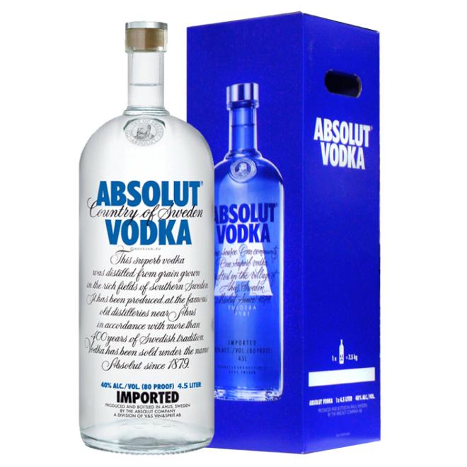Absolut Original Vodka 4,5l 40% + kartón
