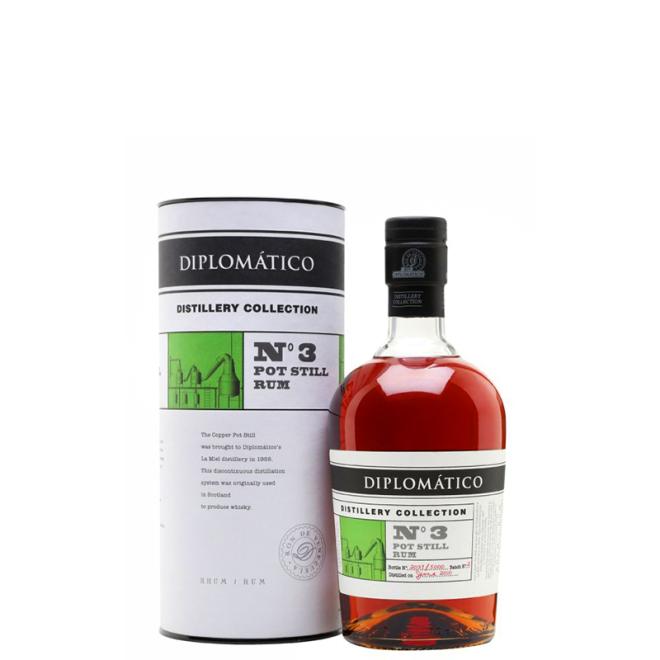 Diplomático Distillery Collection No. 3 Pot Still 0,7l 47% + tuba