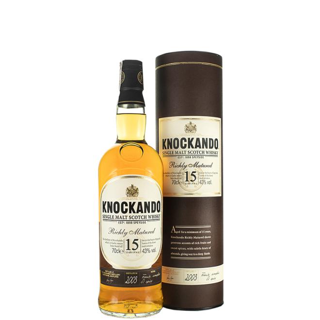 Knockando 15 Y.O. Old Richly Matured 0,7l 43% + tuba