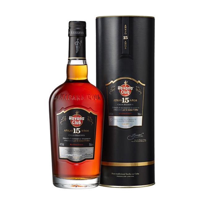 Havana Club Añejo 15 Años Gran Reserva 0,7l 40% + tuba