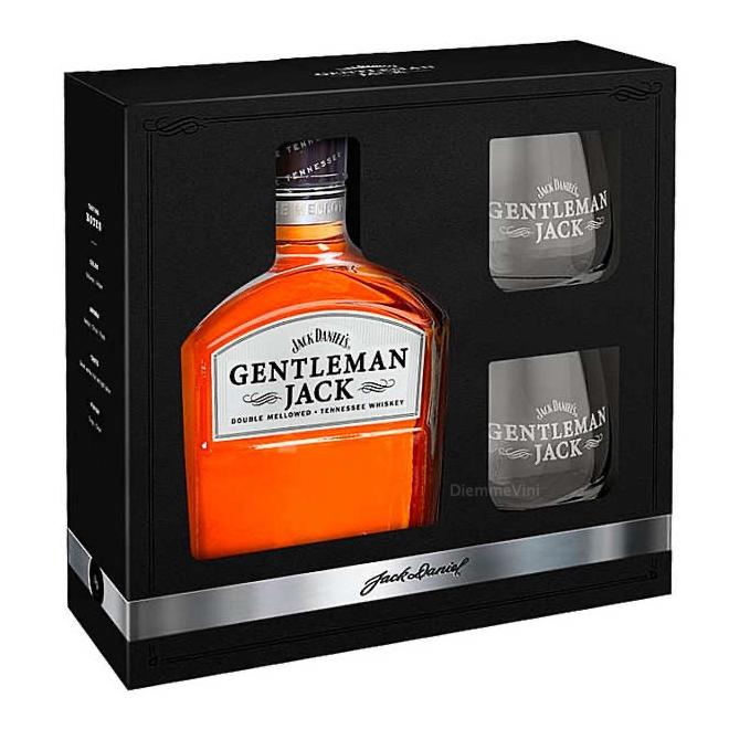 Jack Daniel's Gentleman Jack 0,7l 40% + 2 poháre v kartóne